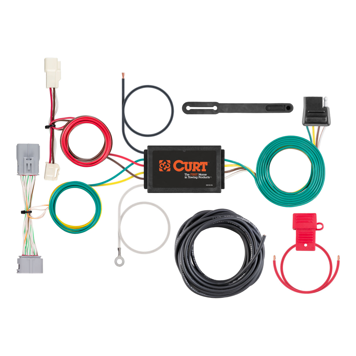 Curt - Custom Wiring Harness, 4-Way Flat Output, Select Toyota Prius Prime - 56371