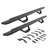 Go Rhino - RB30 Running boards - Complete Kit: RB30 Running board + Brackets + 2 pair RB30 Drop Steps - 6964326820T
