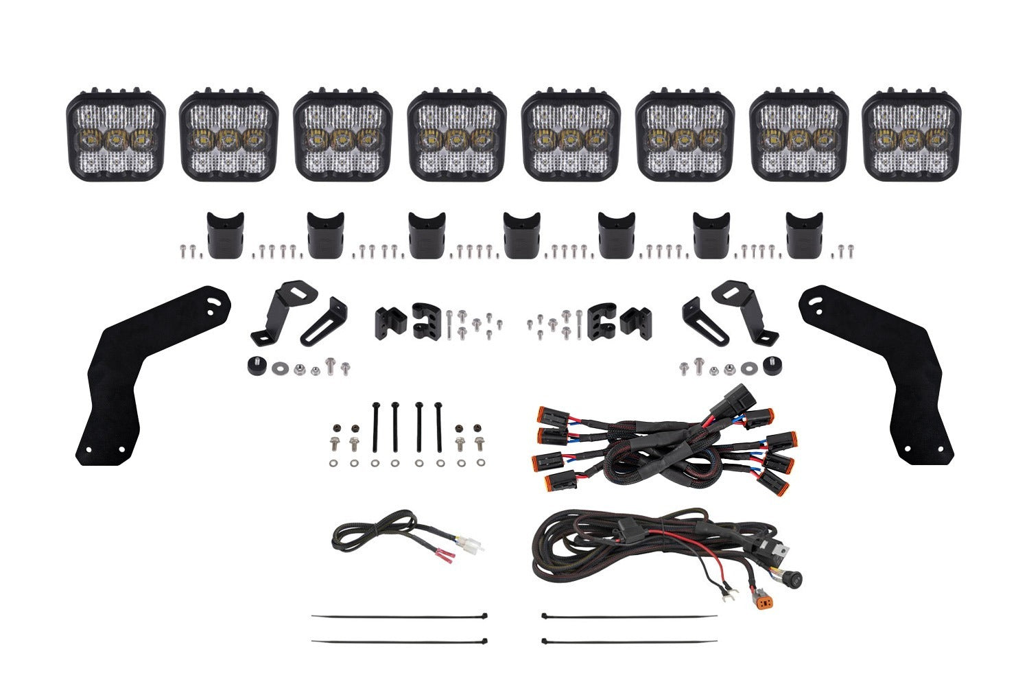 Can-Am Maverick X3 SS5 Pro CrossLink Roof White Combo Lightbar Kit