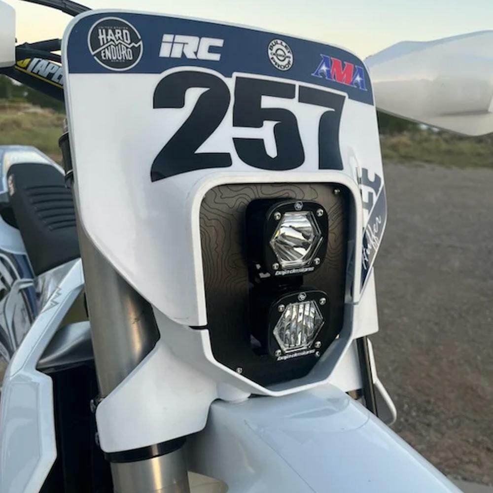 Baja Designs 38-7018 Husqvarna Dual S1 "Gemini" (D/C) LED Headlight Kit w/ Hi-Low Harness