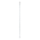 Curt - 48" Safety Chain with 2 S-Hooks (2,000 lbs, Clear Zinc, Packaged) - 80011