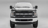 T-Rex Grilles - 1 Pc Laser Cut Pattern Mild Steel Revolver Grille Replacement - Includes Optional Aluminum Accent Trim, Includes (3) Amber running lights, Includes Universal Wiring Harness - 6515631