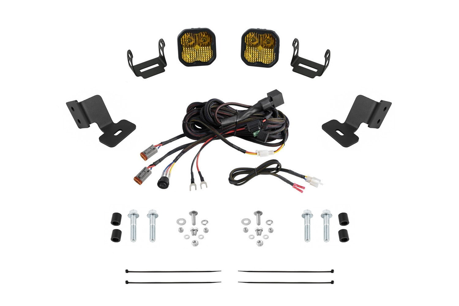 Diode Dynamics - Stage Series Ditch Light Kit for 2019-2024 Honda TalonSS3 Pro Yellow Combo - DD7911