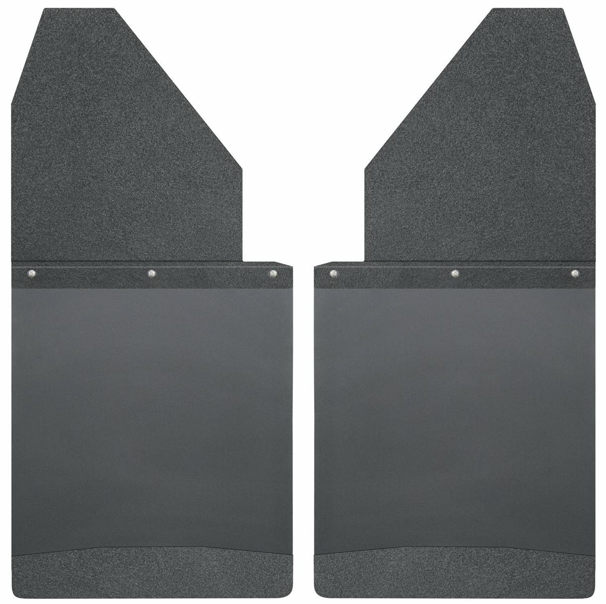 Husky Liners - Kick Back Mud Flaps 14in. Wide - Black Top and Black Weight - 17112