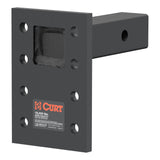 Curt - Adjustable Pintle Mount (2" Shank, 15,000 lbs., 7" High, 6" Long) - 48328