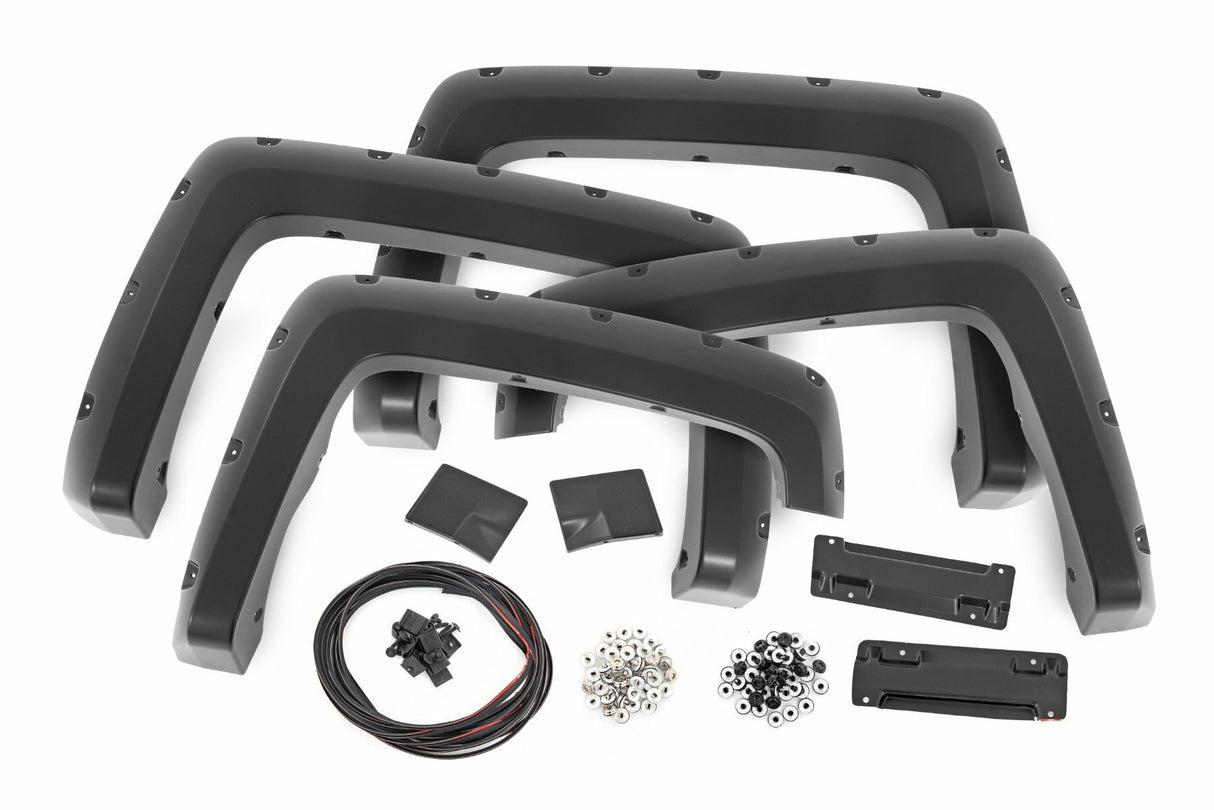 Pocket Fender Flares - 6'7(in.) & 8' Bed - G7C Red Hot - Chevy Silverado 1500 (14-18)/2500HD