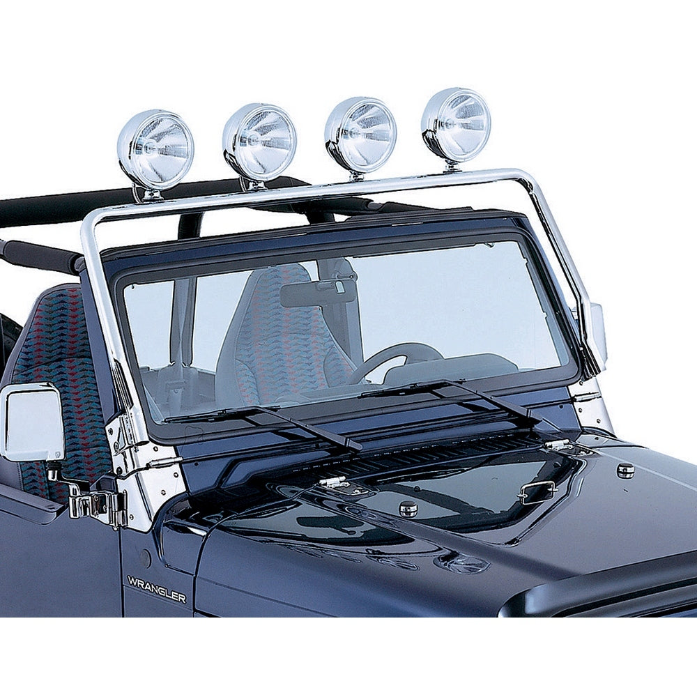 Rugged Ridge - Full Frame Light Bar, Stainless Steel; 97-06 Jeep Wrangler TJ - 11138.01