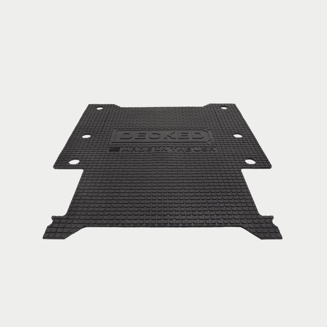 Decked - Battle Mat Midsize Short - durable rubber mat for top of midsize short vY Drawer Systems - A0078-BMYS-BLK