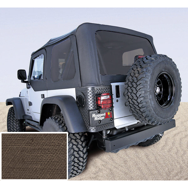 Rugged Ridge - Rugged Ridge 13730.36 XHD Soft Top, Khaki, Tinted Windows; 97-06 Jeep Wrangler TJ - 13730.36