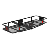 Curt - 60" x 20" Black Steel Basket Cargo Carrier (Folding 2" Shank, 500 lbs.) - 18151