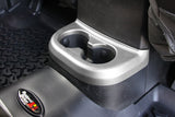Rugged Ridge - Cup Holder Trim, Brushed Silver, 2nd Row; 11-16 Jeep Wrangler JK - 11152.18