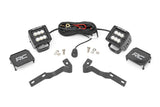 Rough Country - LED Light Kit - Ditch Mount - 2" Black Pair - Flood - Toyota Tacoma (16-23) - 71081