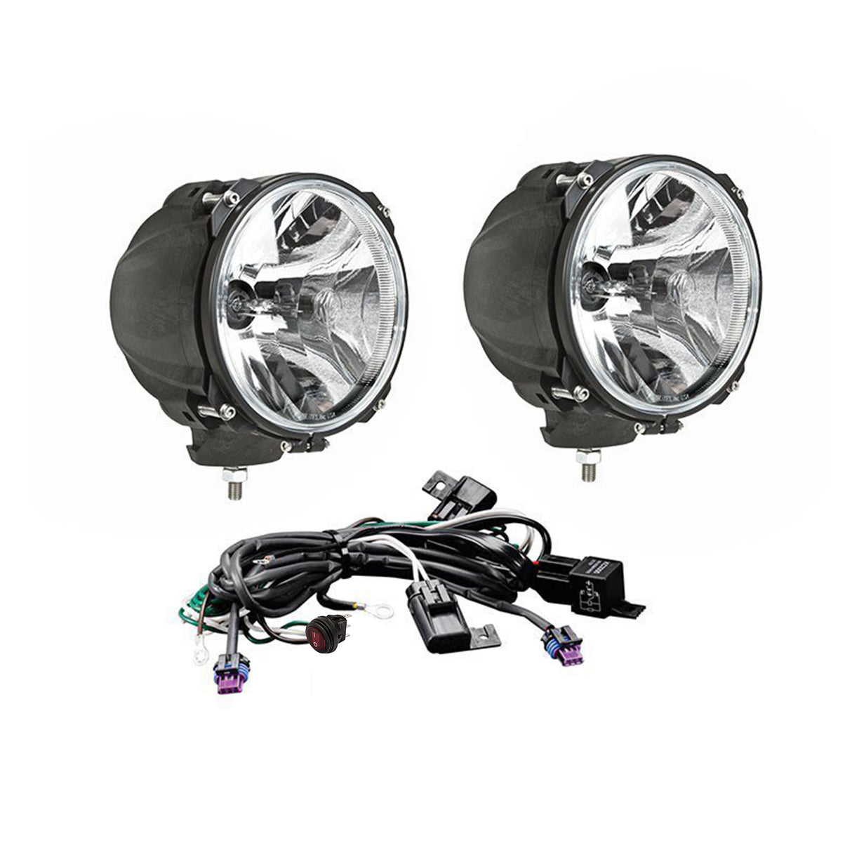 KC Hilites - Carbon POD 70W HID Spread Beam Pair Pack Light System - KC #96423 - 96423