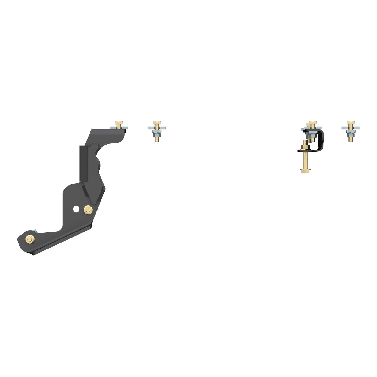 Curt - Custom 5th Wheel Brackets, Select Ram 1500 with Factory Air Suspension - 16444