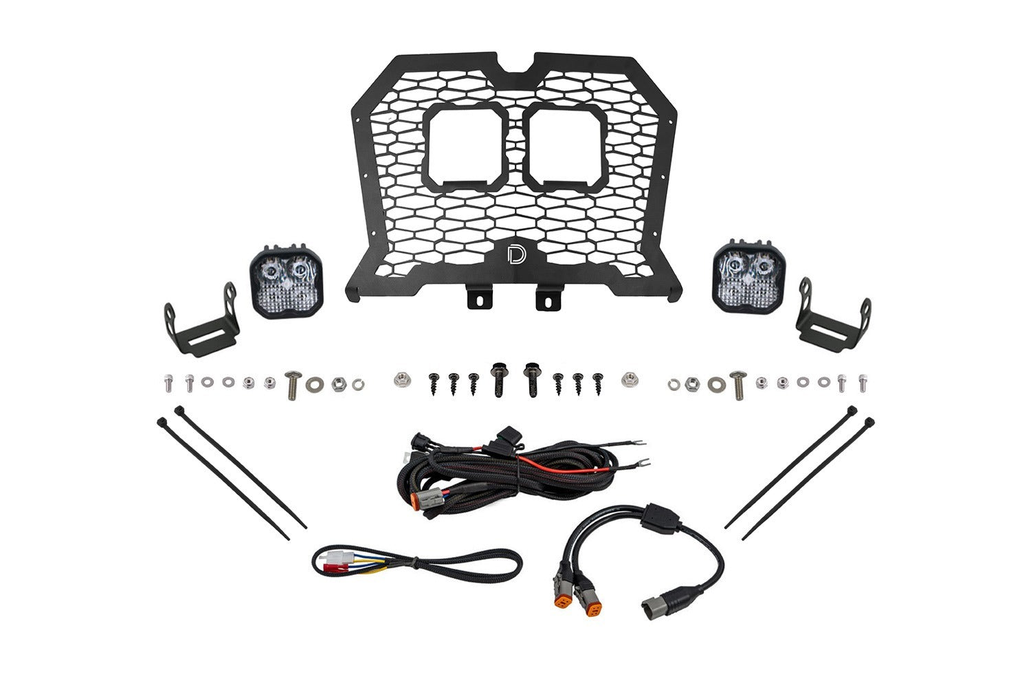 Diode Dynamics - Stage Series LED Grille Kit for 2019-2024 Polaris RZR XPPro White Combo - DD8075
