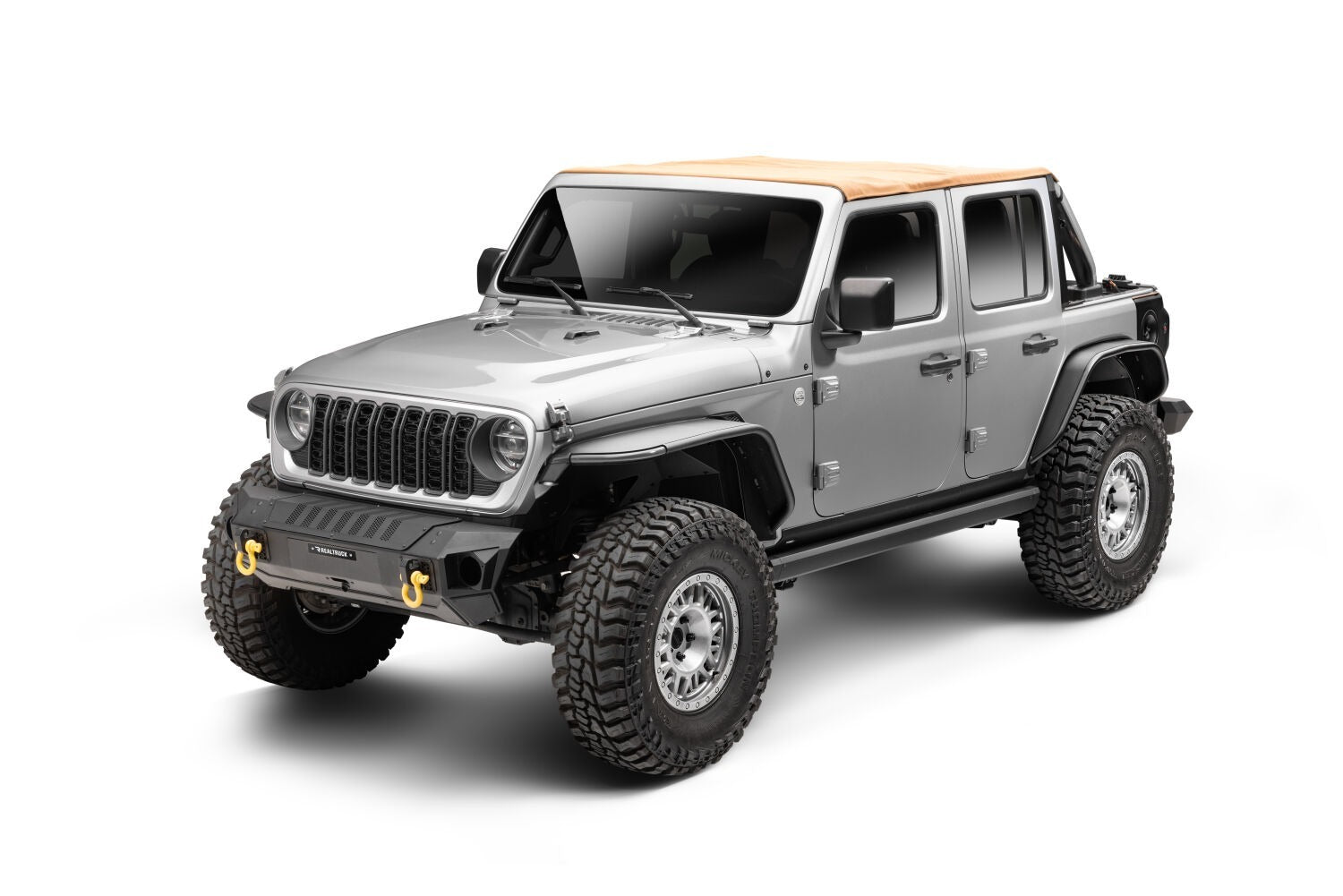 Go Rhino 20450674PC - E1 Electric Running Boards With Mounting Brackets - Textured Black