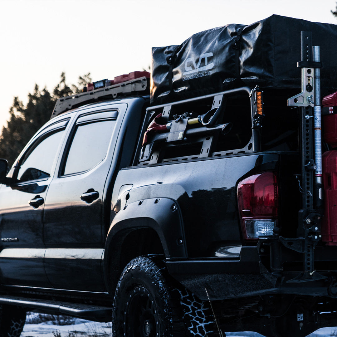 CBI - T2/T3  Toyota Tacoma Overland Bed Rack /2005- Current - Long Bed / Steel / Powder Coated Black - 500-000-010-010