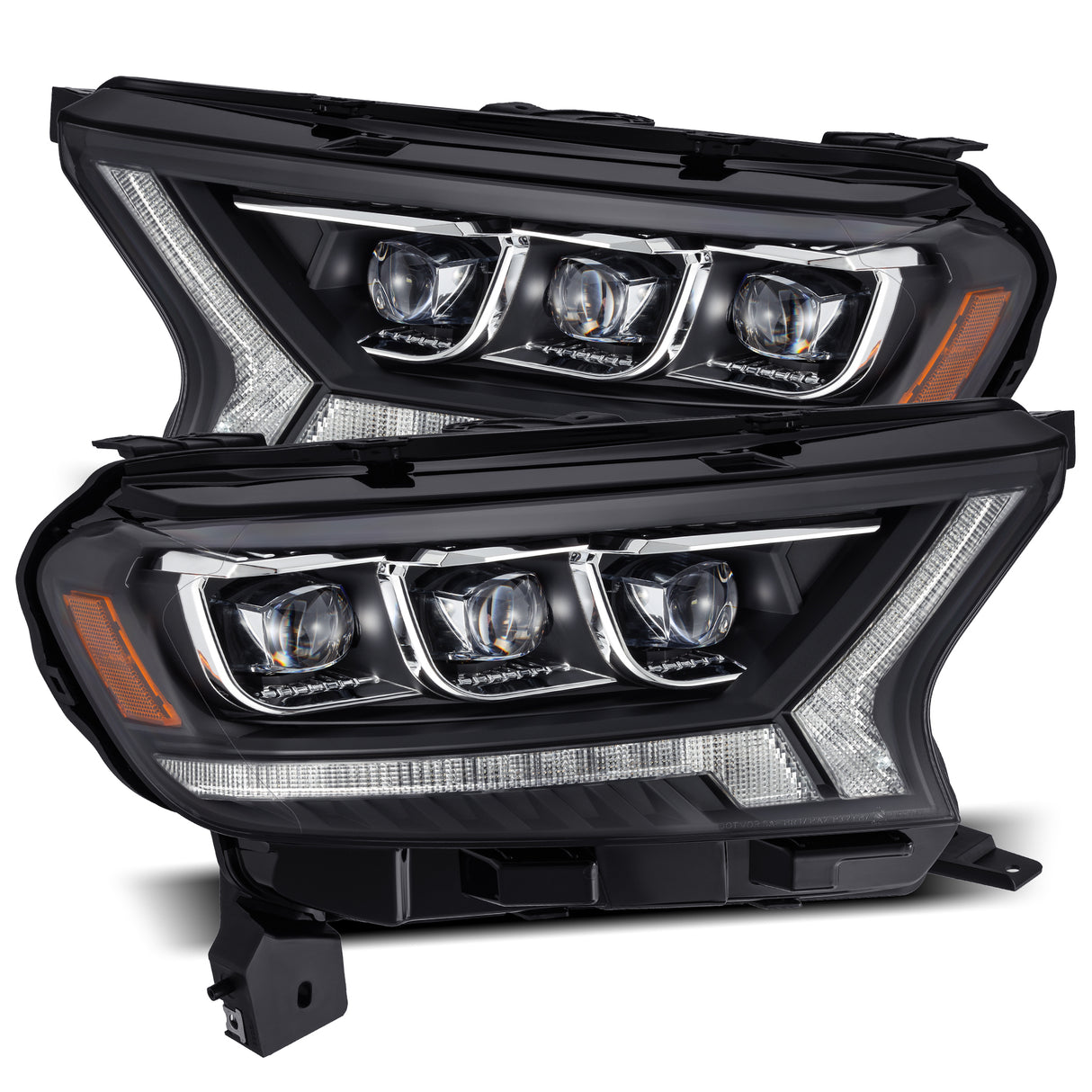 AlphaRex 880124 LED Projector Headlights in Black