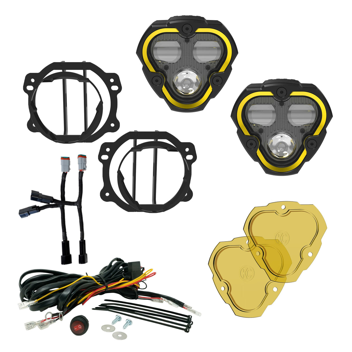 KC HiLiTES 97146 KC FLEX ERA 3 Dual Mode SAE Fog Lights 2-Light Master Kit