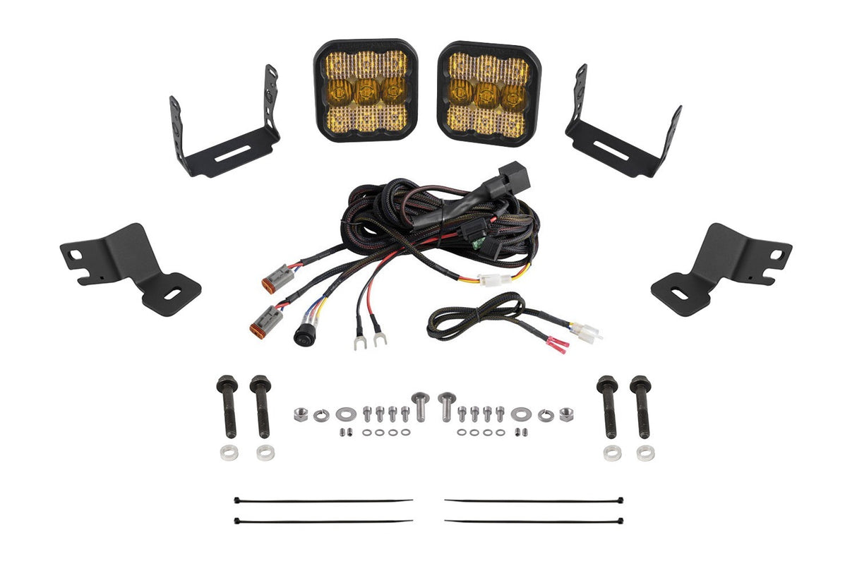 Diode Dynamics - Stage Series Ditch Light Kit for 2019-2024 Polaris RZR XPSS5 Pro Yellow Combo - DD8087