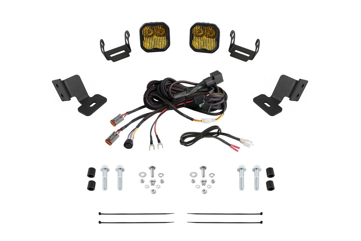 Diode Dynamics - Stage Series Ditch Light Kit for 2019-2024 Honda TalonSS3 Sport Yellow Combo - DD7909