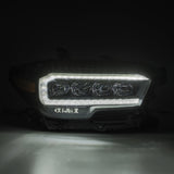 AlphaRex 880706 LED Projector Headlights Plank Style Design Chrome