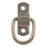 Curt - 1" x 1-1/4" Surface-Mounted Tie-Down D-Ring (1,200 lbs, Stainless) - 83732