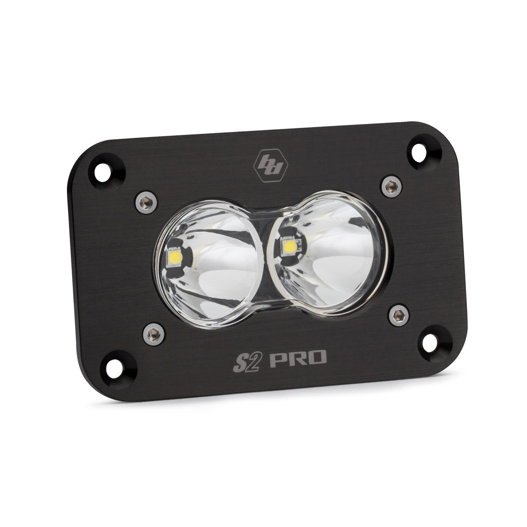 Baja Designs - 481001 - S2 Pro Black Flush Mount LED Auxiliary Light Pod
