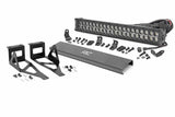 Rough Country - LED Light Kit - Bumper Mount - 2" Black Dual Row - Amber DRL - Ford F-250 F-350 Super Duty (05-07) - 70665DRLA
