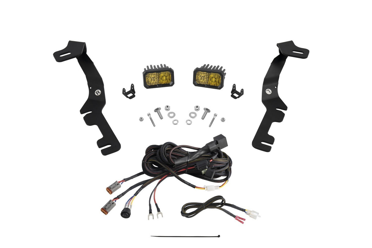Diode Dynamics - Stage Series Ditch Light Kit for 2019+ Ram, C2 Pro Yellow Combo - DD7598