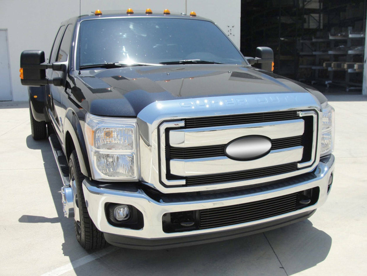 T-Rex Grilles - 4 Pc Horizontal Aluminum Billet Grille Overlay - Does not fit XL base model with black utility grille - 21546B