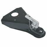 Husky Towing - 87077 Weld On To50 Deg Angle Frames 5K Gross Wt Cap 2" Ball Wedge Latch & Chain Black