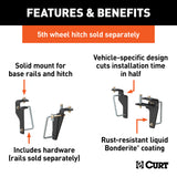 Curt - Custom 5th Wheel Brackets, Select Ram 2500, 3500 - 16430