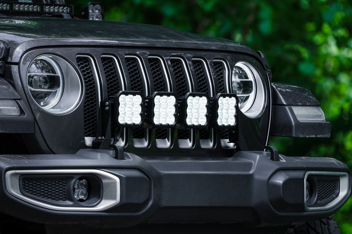 Diode Dynamics - Jeep JL SS5 4-Pod CrossLink Grille Lightbar Kit  Pro Yellow Combo - DD7269