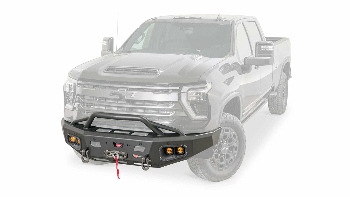 Warn - Ascent HD Front Bumper with Prerunner Grille Guard for 2024-2026 Chevrolet Silverado 2500/3500 HD - 110914