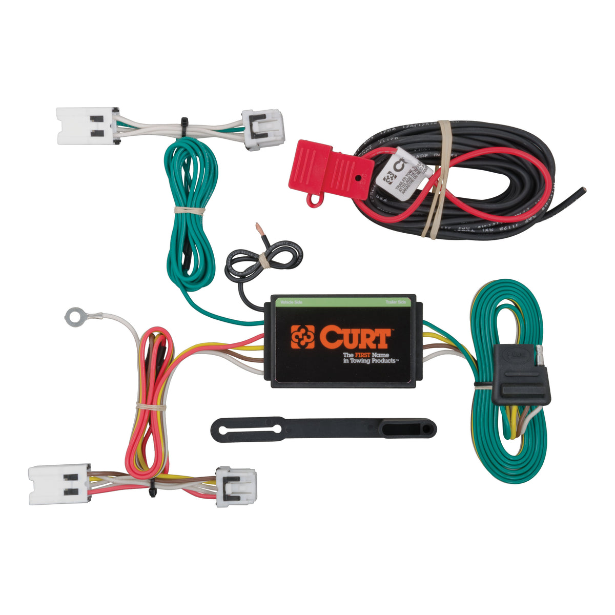 Curt - Custom Wiring Harness, 4-Way Flat Output, Select Nissan Sentra - 56205
