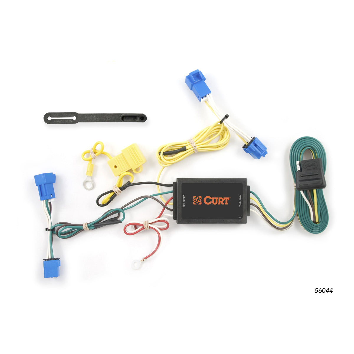Curt - Custom Wiring Harness, 4-Way Flat Output, Select Cadillac CTS Sedan, Coupe - 56044