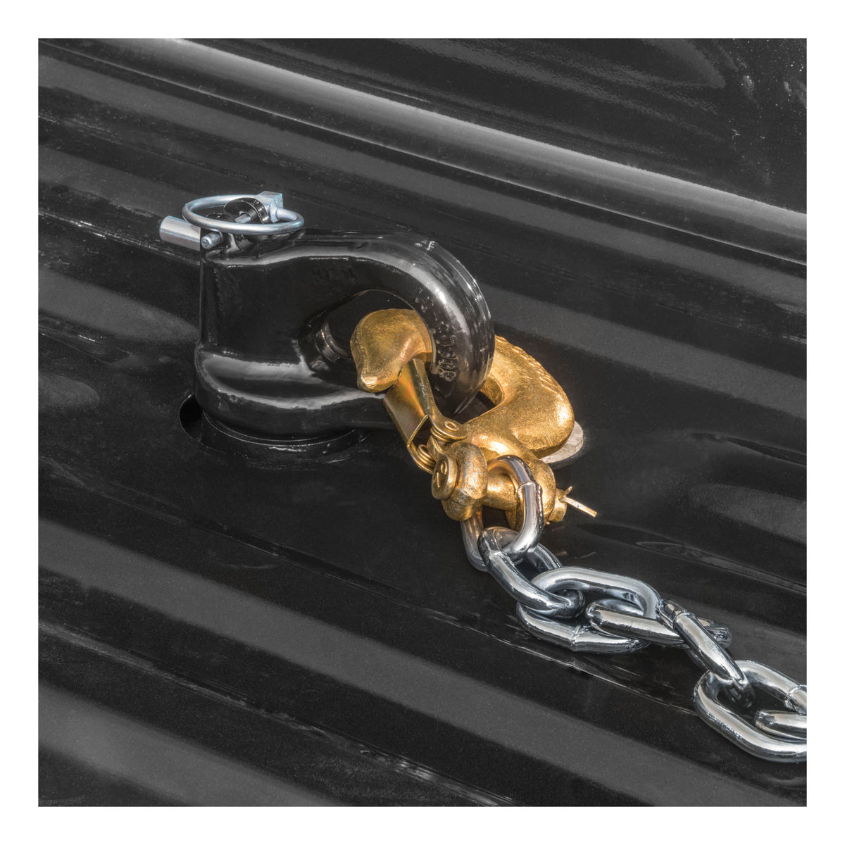 Curt - OEM Puck System Gooseneck Safety Chain Anchors, Chevy, Ford, GMC, Nissan (38K) - 60691