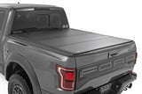 Rough Country - Hard Tri-Fold Flip Up Bed Cover - 5'7" Bed - Ford F-150 (21-23) F-150 Lightning (2022) - 49221550