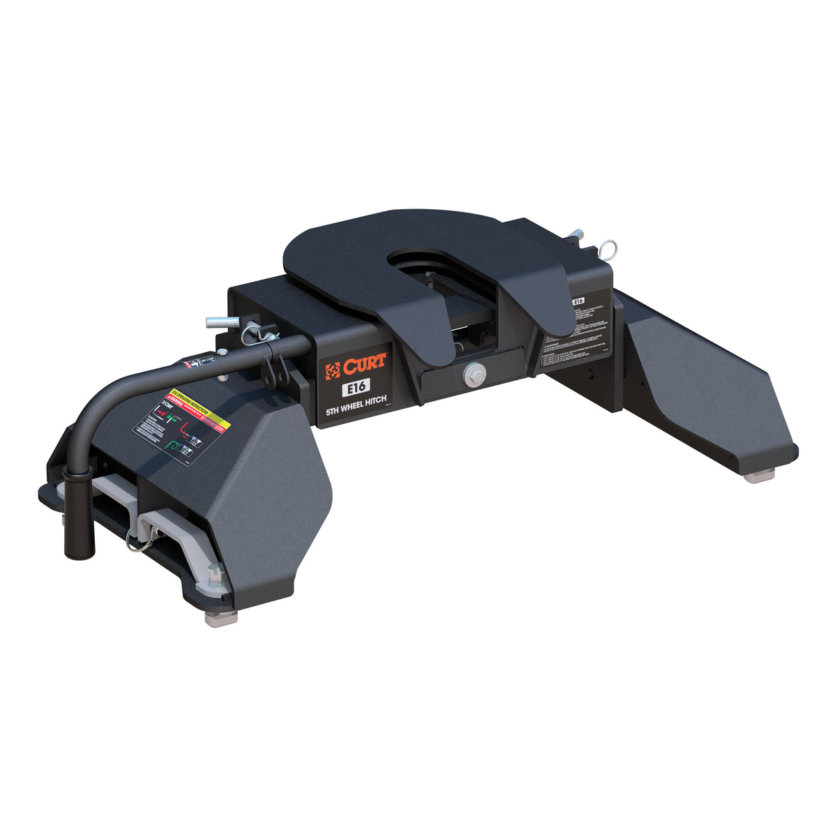 Curt - E16 5th Wheel Hitch, Select Ford F-250, F-350, F-450, 8' Bed Puck System - 16031