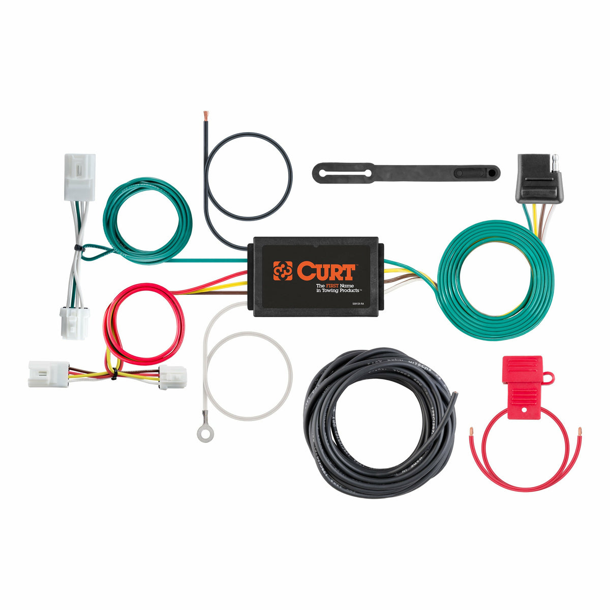 Curt - Custom Wiring, 4-Way Flat, Select Infiniti G25, G35, G37, Q60, Nissan Rogue - 56033