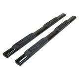 TrailFx - 5" Oval Straight Step Bar For GM Silverado/Sierra Standard- Black (A7036B)