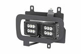 Rough Country - LED Light Kit - Fog Mount - Dual 2" Black Pairs - Spot - Ford F-150 (15-17) - 70832