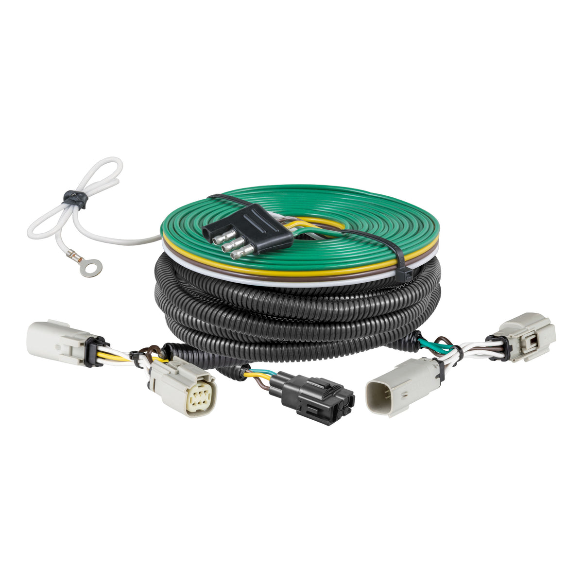 Curt - Custom Towed-Vehicle RV Wiring Harness, Select Ford Bronco w/o LED Taillights - 58996
