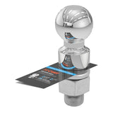 Curt - 2-5/16" Trailer Ball (1-1/4" x 2-5/8" Shank, 1" Rise, 10,000 lbs., Chrome) - 40035