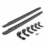 Go Rhino 69630687ST - RB30 Slim Line Running Boards with Mounting Bracket Kit - Protective Bedliner Coating