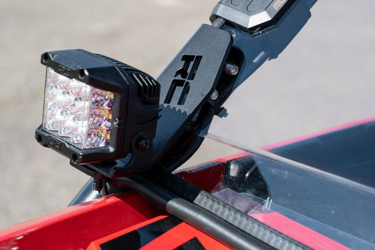 Rough Country - LED Light Kit - Cage Mount - 2" Black Pair - White DRL - Honda Talon (19-22) - 92034