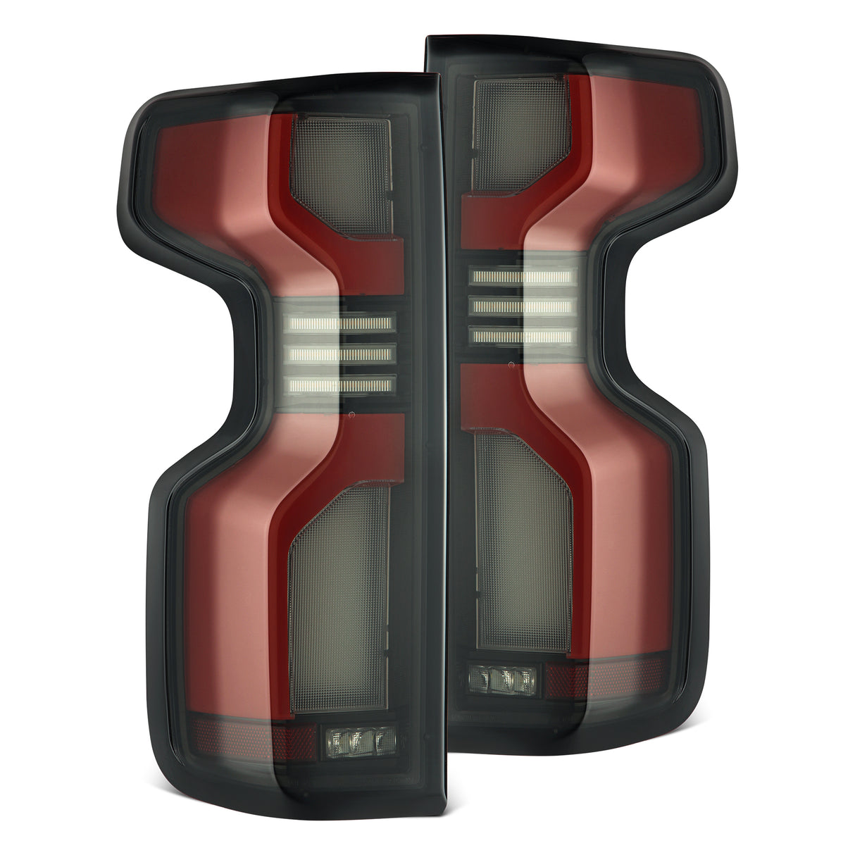 AlphaRex 620068 LED Taillights Black Red