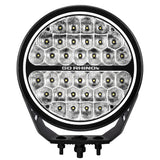 Go Rhino 751700911DRS Blackout Series - MAXROUND 9" Round LED Driving Light w/Daytime Running Lights