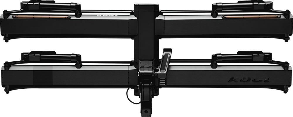 Kuat - Piston X 1.25" LED Dual Ratchet Platform Rack with Kashima - 2 Bike - Galaxy Gray - PX12G